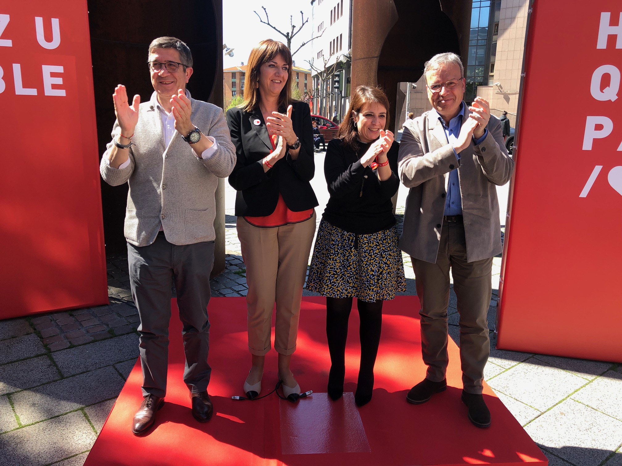 Patxi López, acto político en Barakaldo con Adriana Lastra